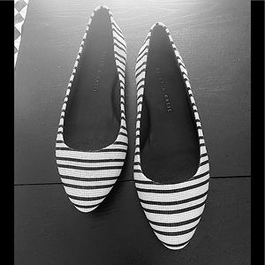 Kelly & Katie textured striped ballet flats